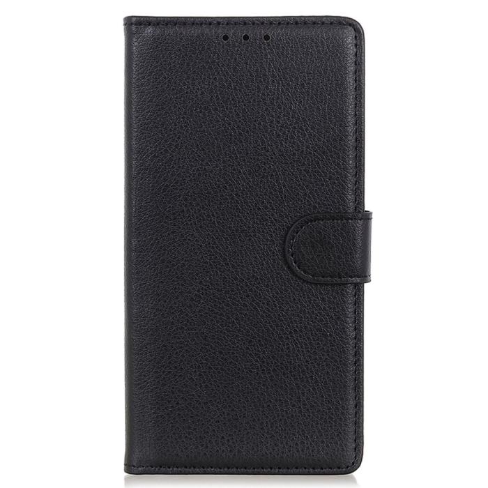 Bild 6,  Samsung Galaxy A16 Fodral Litchi Läder Svart - Teknikhallen.se