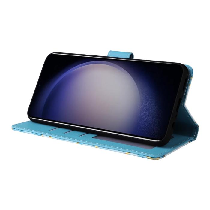 Bild 3,  Samsung Galaxy S24 Plus Fodral Läder Marmor Blå - Teknikhallen.se