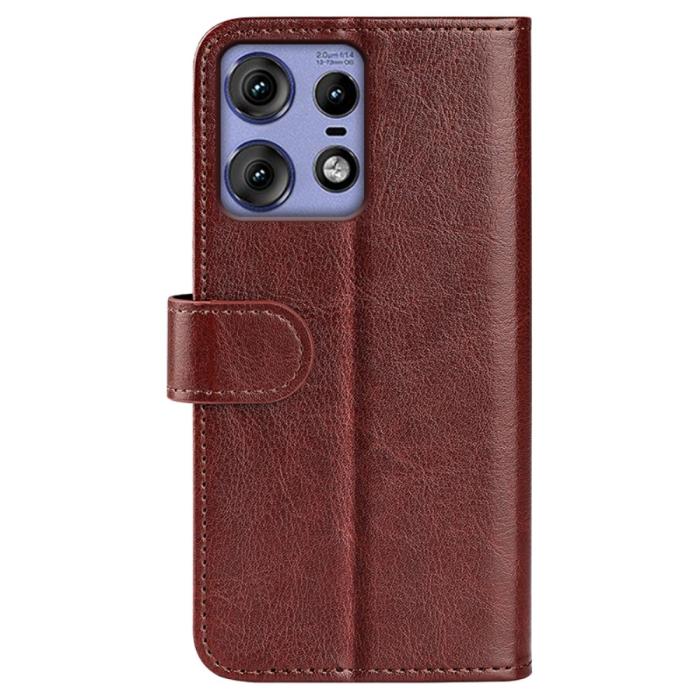Bild 6,  Motorola Edge 50 Pro 5G Crazy Horse Fodral Brun - Teknikhallen.se