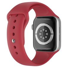 ColorPop Apple Watch 42/44/45/46/49 mm Silikon Armband (S/M) Crimson - Teknikhallen.se