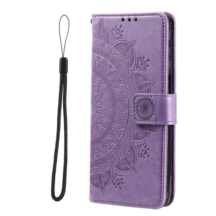 Bild 5,  iPhone 16 Fodral Mandala Läder Lila - Teknikhallen.se