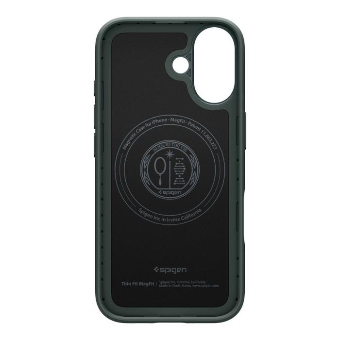 Bild 3, Spigen Spigen iPhone 17 Skal MagSafe Thin Fit Abyss Green - Teknikhallen.se