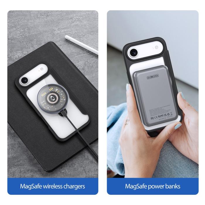 Bild 3, DUX DUCIS DUX DUCIS iPhone Air Fodral MagSafe Kickstand Skin X Pro - Teknikhallen.se