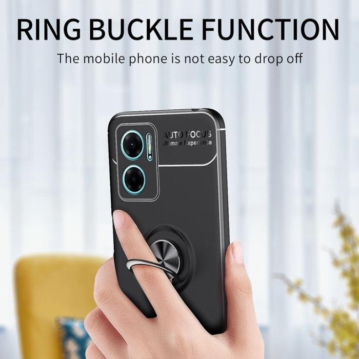 Bild 5,  Xiaomi Redmi 10 5G Skal Ring Svart/Roséguld - Teknikhallen.se