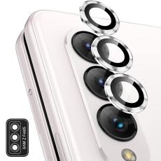 ENKAY ENKAY Galaxy Z Fold 5 Linsskydd Aluminium H&auml;rdat Glas Silver - Teknikhallen.se