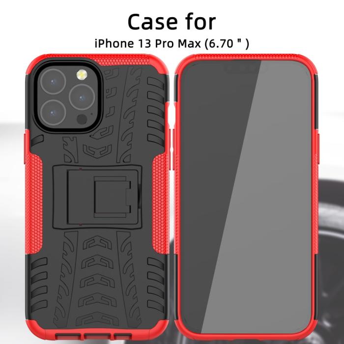 Bild 4,  iPhone 13 Pro Max - Ultimata Stöttåliga Skalet med Stöd - Svart - Teknikhallen.se