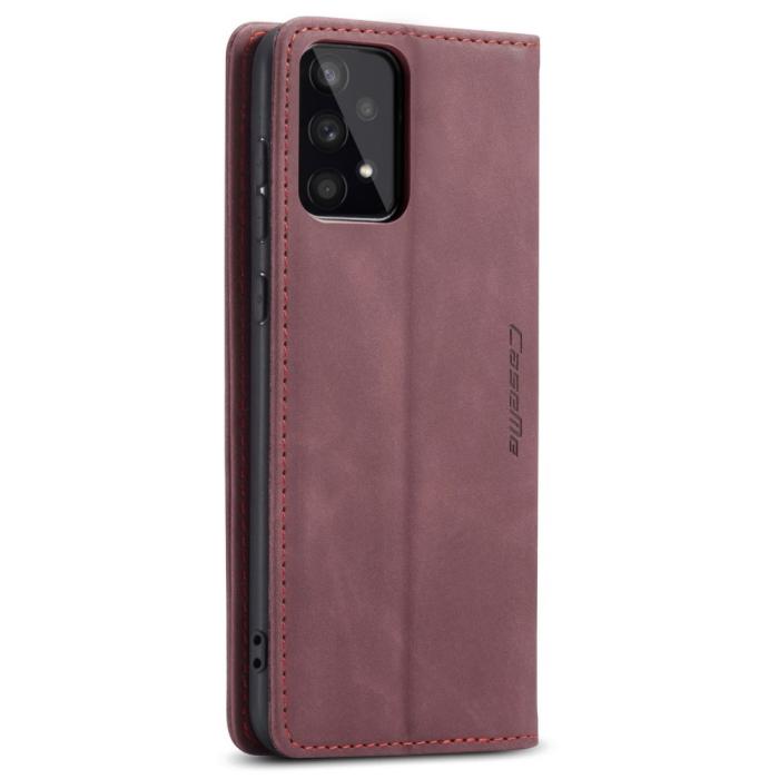 Bild 3, CASEME CASEME Samsung Galaxy A53 5G Fodral Retro Läder Röd - Teknikhallen.se
