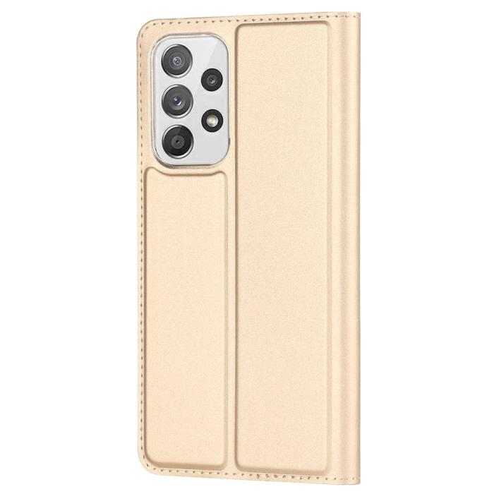Bild 3,  Samsung Galaxy A53 5G Fodral Flip Skin Touch Guld - Teknikhallen.se