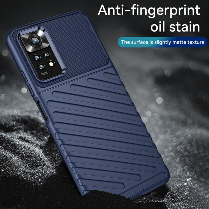 Bild 5,  Xiaomi Redmi Note 11 Pro 5G Skal Twill Textur Blå - Teknikhallen.se