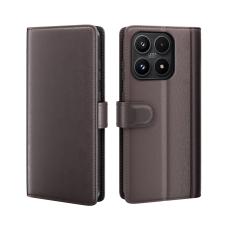  Xiaomi 17 Fodral Premium &Auml;kta L&auml;der Brun - Teknikhallen.se