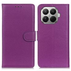  Xiaomi 17T Pro Fodral Litchi L&auml;der Lila - Teknikhallen.se