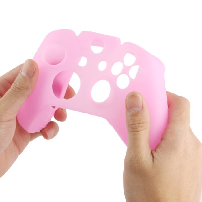 Bild 5,  Silikonskal För Xbox One Handkontroll Rosa - Teknikhallen.se
