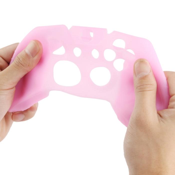 Bild 6,  Silikonskal För Xbox One Handkontroll Rosa - Teknikhallen.se