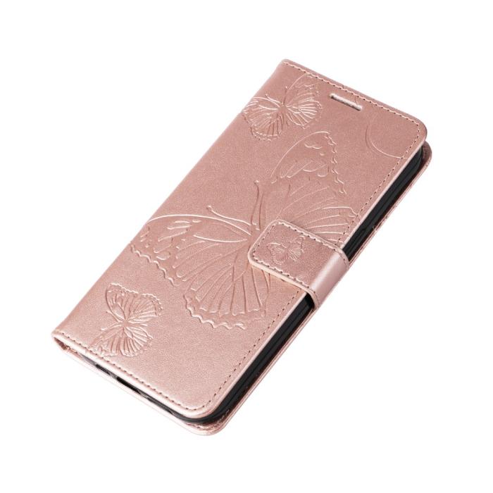 Bild 5,  Samsung Galaxy A15 5G Fodral Fjäril Tryck Roséguld - Teknikhallen.se