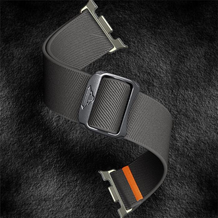 Bild 3,  Galaxy Watch 8 46/44/40 mm Armband Justerbart Nylon Grå - Teknikhallen.se