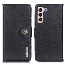 KHAZNEH KHAZNEH Samsung Galaxy S23 Plus Fodral L&auml;der Svart - Teknikhallen.se