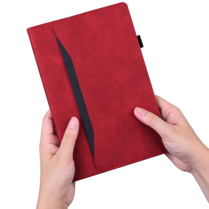 Bild 5,  Lenovo Tab M10 Plus Gen 3 Fodral Frontficka Och Pennhållare Röd - Teknikhallen.se