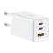 BASEUS Baseus 65W GaN5 Pro Väggladdare 2x USB-C 1x USB-A Vit - Teknikhallen.se