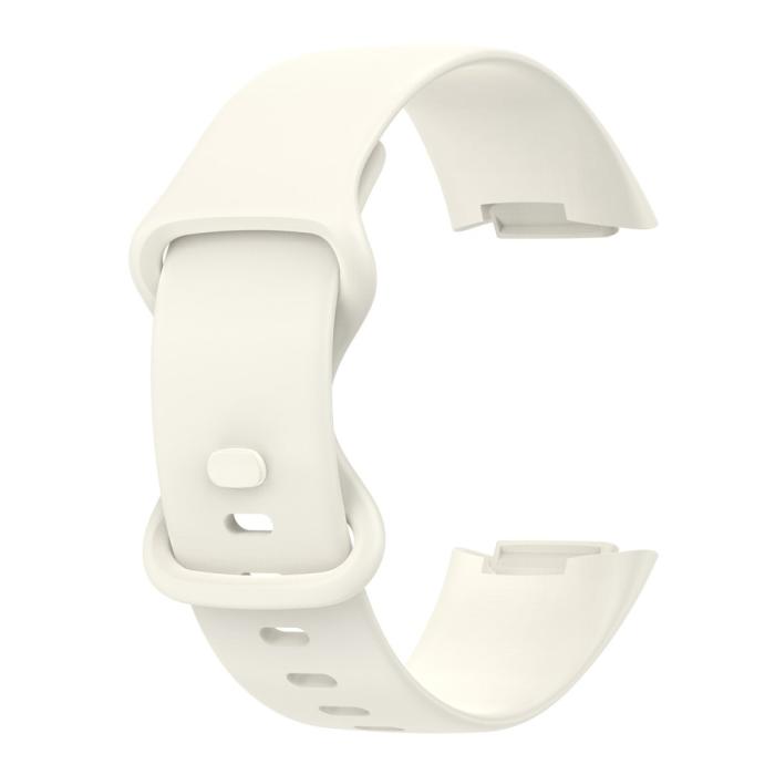 Bild 3,  Fitbit Charge 6 / 5 Armband TPU (S) Beige - Teknikhallen.se