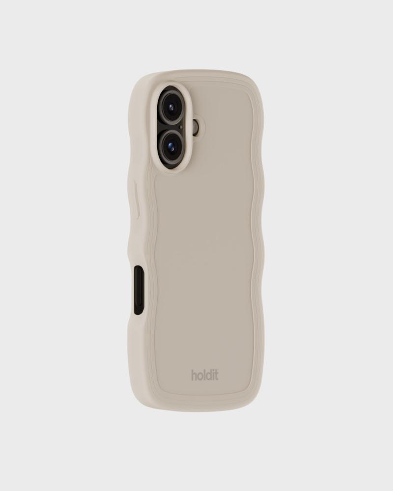 holdit holdit iPhone 16 Plus Skal Wavy Light Beige - Teknikhallen.se