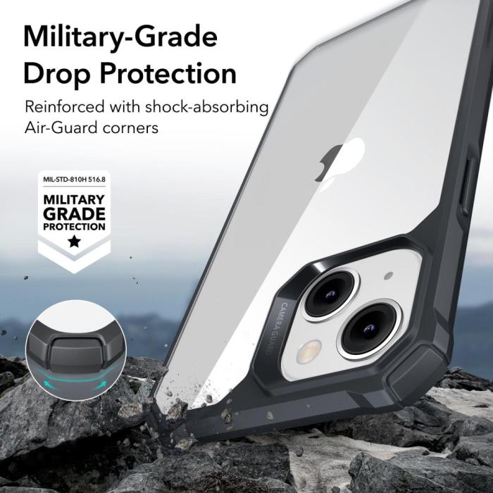 Bild 2, ESR ESR iPhone 15 Plus / 14 Plus Skal Air Armor Transparent/Svart - Teknikhallen.se
