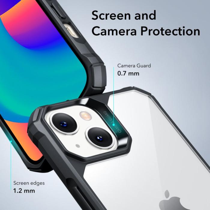 Bild 3, ESR ESR iPhone 15 Plus / 14 Plus Skal Air Armor Transparent/Svart - Teknikhallen.se