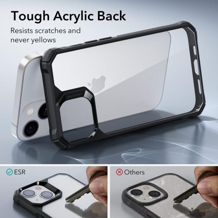 Bild 4, ESR ESR iPhone 15 Plus / 14 Plus Skal Air Armor Transparent/Svart - Teknikhallen.se