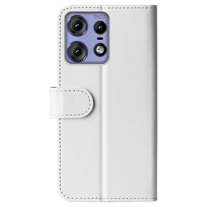 Bild 6,  Motorola Edge 50 Pro 5G Crazy Horse Fodral Vit - Teknikhallen.se
