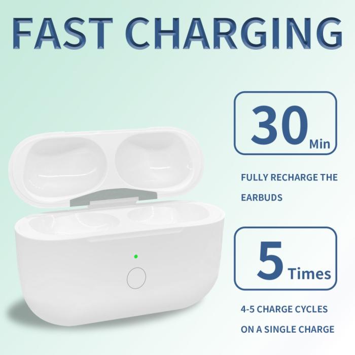 Bild 4,  AirPods Pro 2 / AirPods Pro Trådlöst Laddningsfodral USB-C - Teknikhallen.se