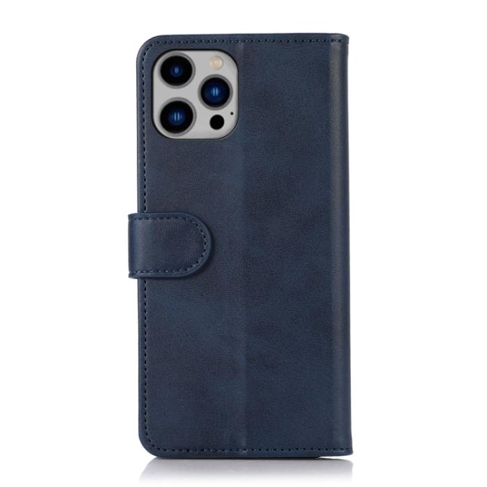 Bild 3,  iPhone 15 Pro Fodral Läder Solid Blå - Teknikhallen.se