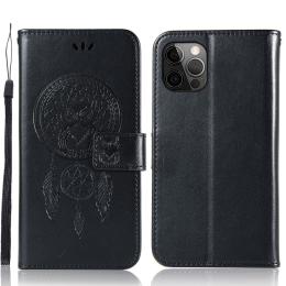  iPhone 13 Pro Max - Owl Dream Catcher Läder Fodral - Svart - Teknikhallen.se