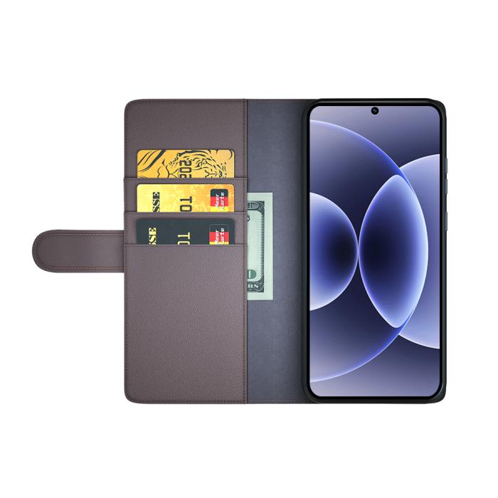 Bild 2,  Xiaomi 17 Fodral Premium Äkta Läder Brun - Teknikhallen.se