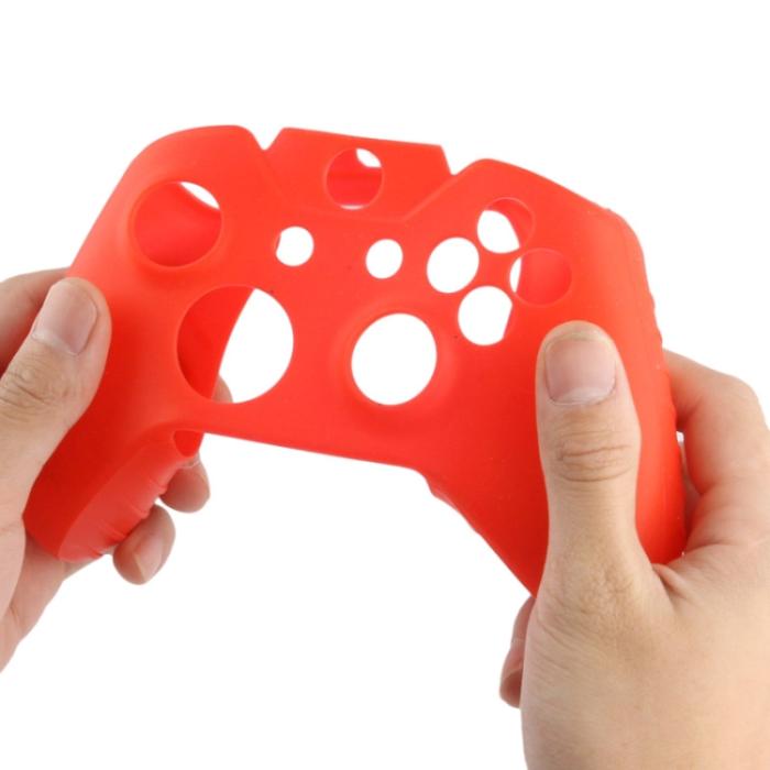 Bild 5,  Silikonskal För Xbox One Handkontroll Röd - Teknikhallen.se