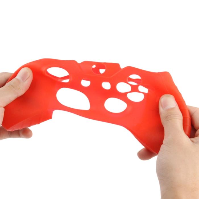 Bild 6,  Silikonskal För Xbox One Handkontroll Röd - Teknikhallen.se