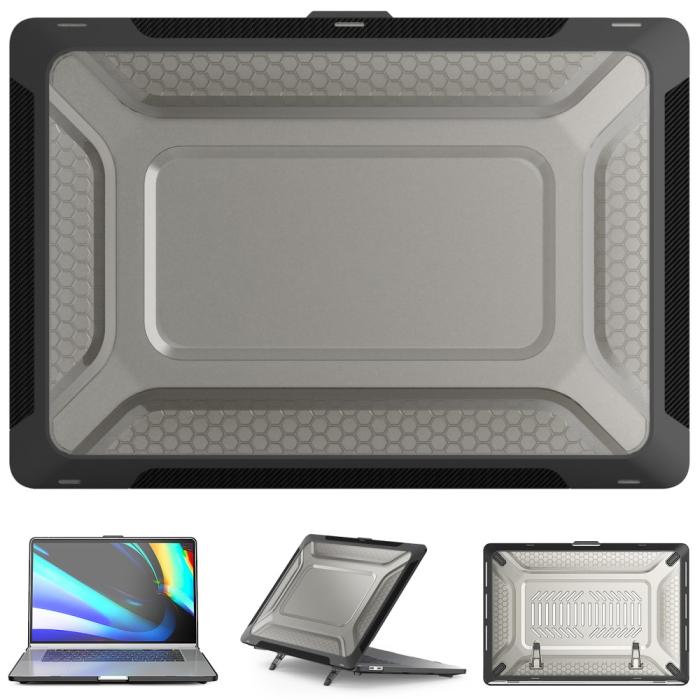 Bild 2,  MacBook Pro 16 2019 Skal Med Kickstand Svart - Teknikhallen.se