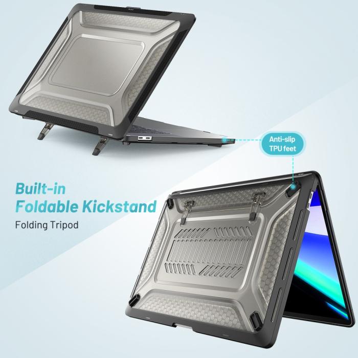 Bild 3,  MacBook Pro 16 2019 Skal Med Kickstand Svart - Teknikhallen.se