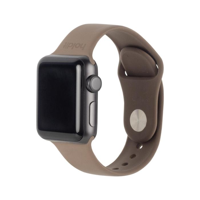 Bild 2, holdit holdit Armband Silikon Apple Watch 38/40/41/42 mm Mocha Brown - Teknikhallen.se