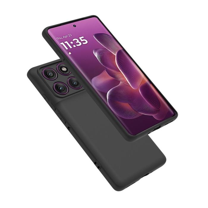 Bild 4,  Motorola Edge 60 / 60 Fusion Skal Shockproof TPU Svart - Teknikhallen.se