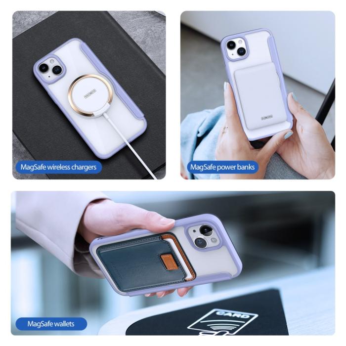 Bild 6, DUX DUCIS DUX DUCIS iPhone 15 Fodral MagSafe Skin X Pro Lila - Teknikhallen.se