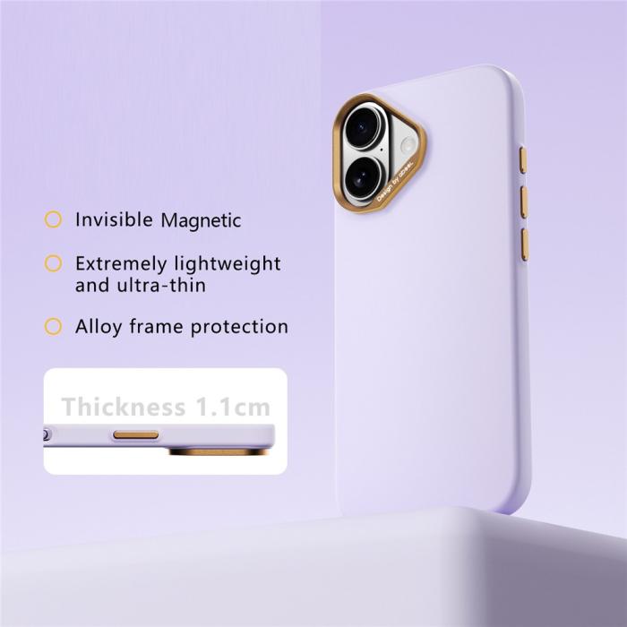 Bild 2, ABEEL ABEEL iPhone 17 / 18 Skal MagSafe Silikon PC Lilac Lila - Teknikhallen.se