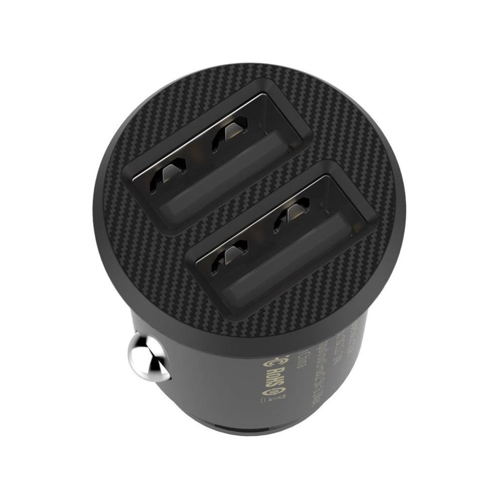 BASEUS Baseus Billaddare 15.5W 2x USB-A Svart - Teknikhallen.se