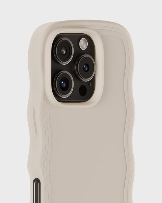 Bild 3, holdit holdit iPhone 16 Pro Max Skal Wavy Light Beige - Teknikhallen.se