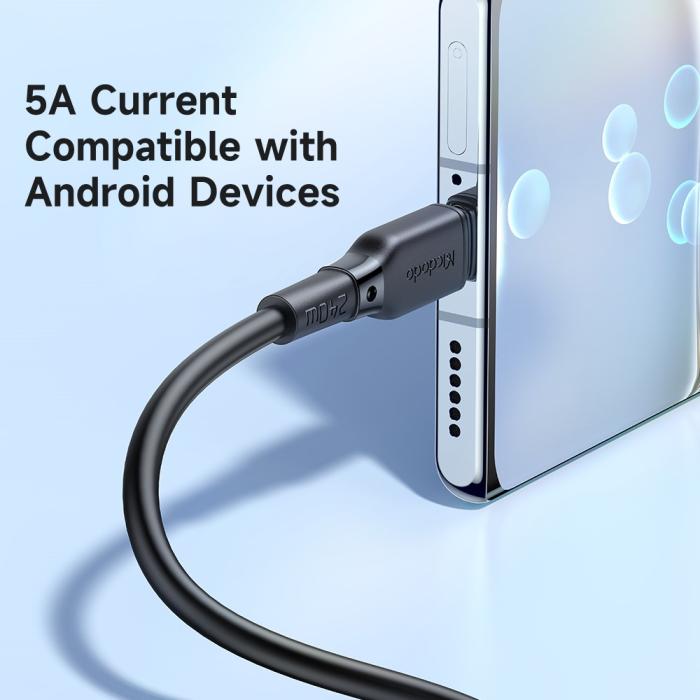 Bild 4, MCDODO Mcdodo 1.2m 240W 5A PD USB-C - USB-C Snabbladdningskabel Svart - Teknikhallen.se