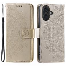  iPhone 16 Fodral Mandala L&auml;der Guld - Teknikhallen.se