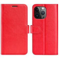  iPhone 15 Pro Max Fodral L&auml;der R&ouml;d - Teknikhallen.se