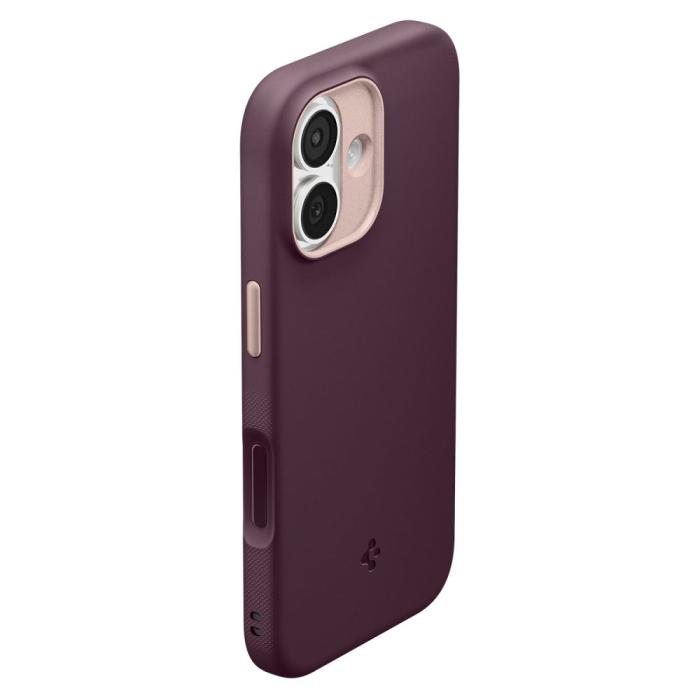 Bild 5, Spigen Spigen iPhone 17 Skal MagSafe Nano Pop Burgundy Bean - Teknikhallen.se