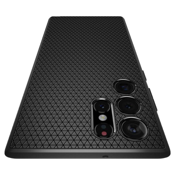 Bild 2, Spigen Spigen Samsung Galaxy S22 Ultra Skal Liquid Air Matt Svart - Teknikhallen.se