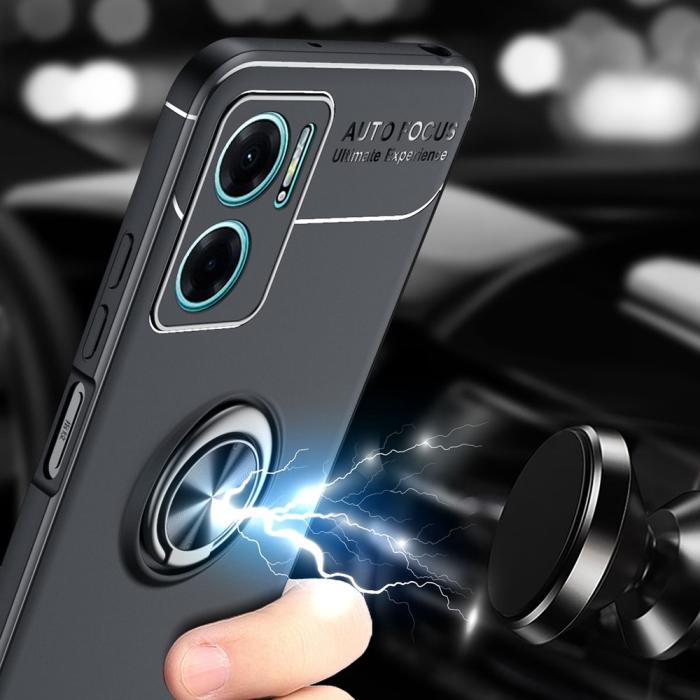 Bild 6,  Xiaomi Redmi 10 5G Skal Ring Svart/Röd - Teknikhallen.se