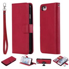  iPhone 6/7/8/SE (2020/2022) - 2in1 Magnet/Pl&aring;nboksfodral - R&ouml;d - Teknikhallen.se