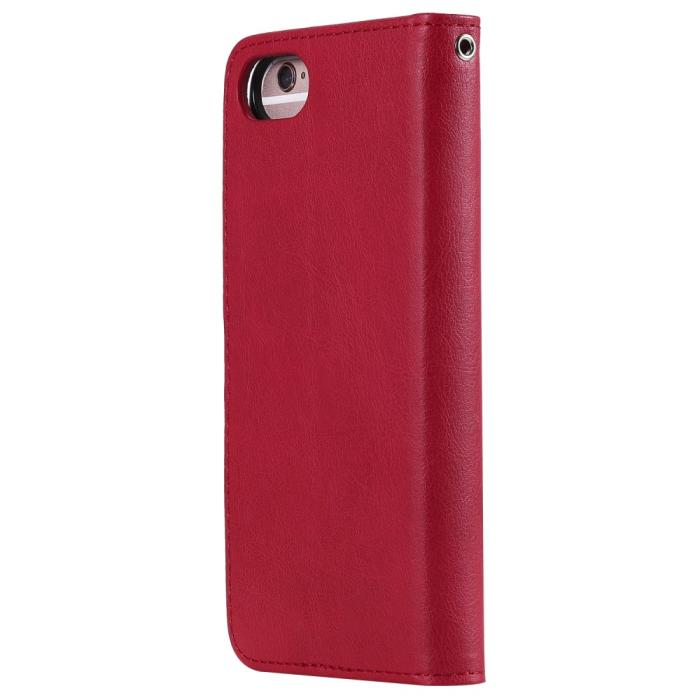 Bild 3,  iPhone 6/7/8/SE (2020/2022) - 2in1 Magnet/Plånboksfodral - Röd - Teknikhallen.se